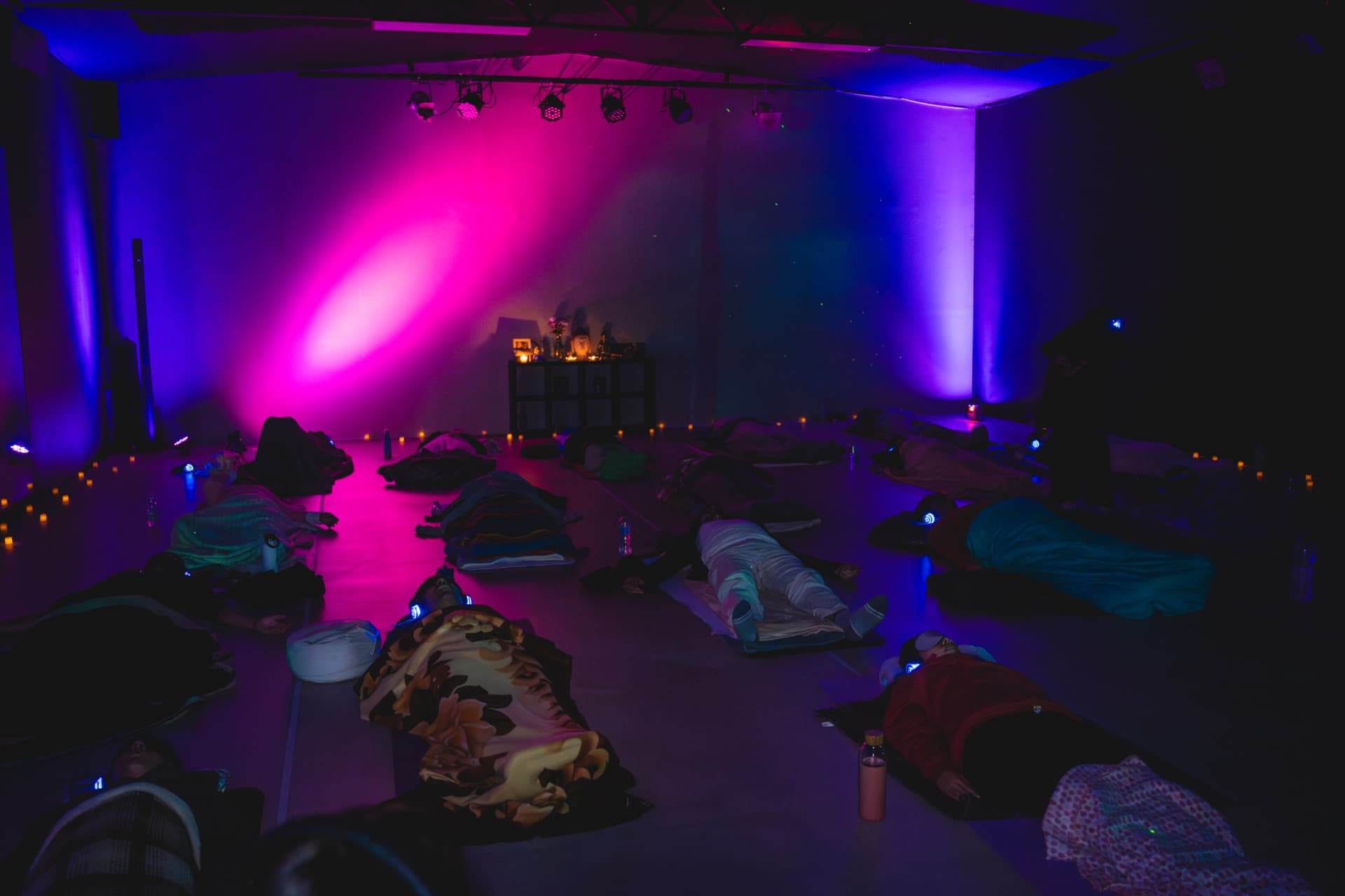 Grupo en sesión de breathwork