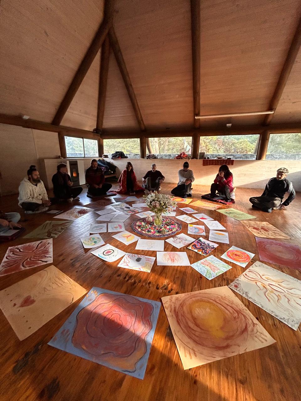 Mandala de dibujos del proceso grupal
