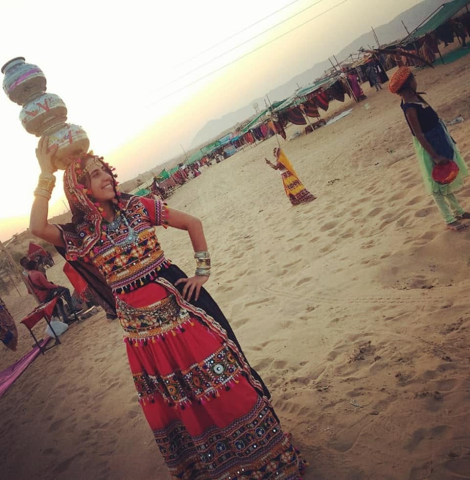 Danza tradicional en el desierto de Rajasthan